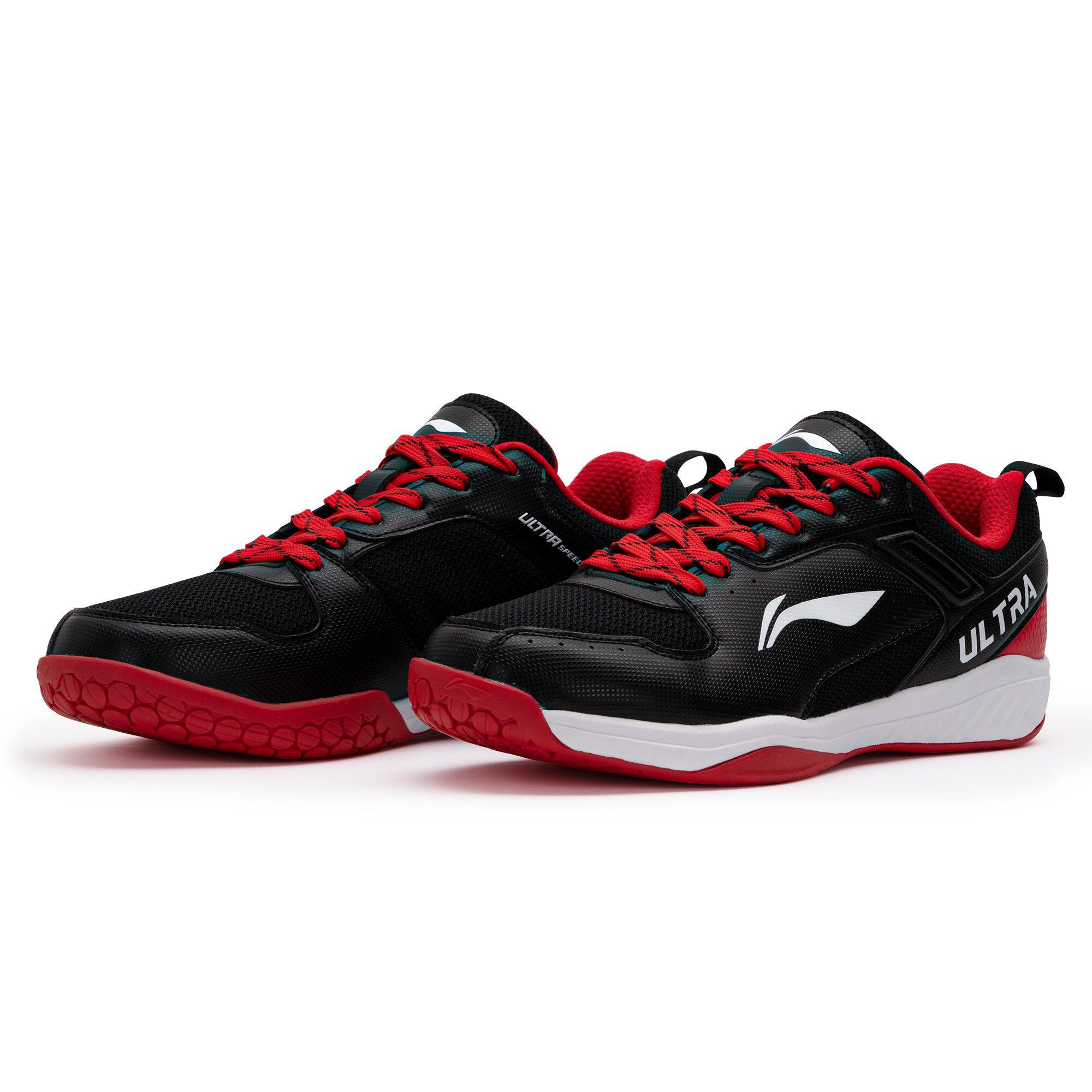 Ultra Speed Non-Marking Unisex Badminton Shoes (Black/Red)