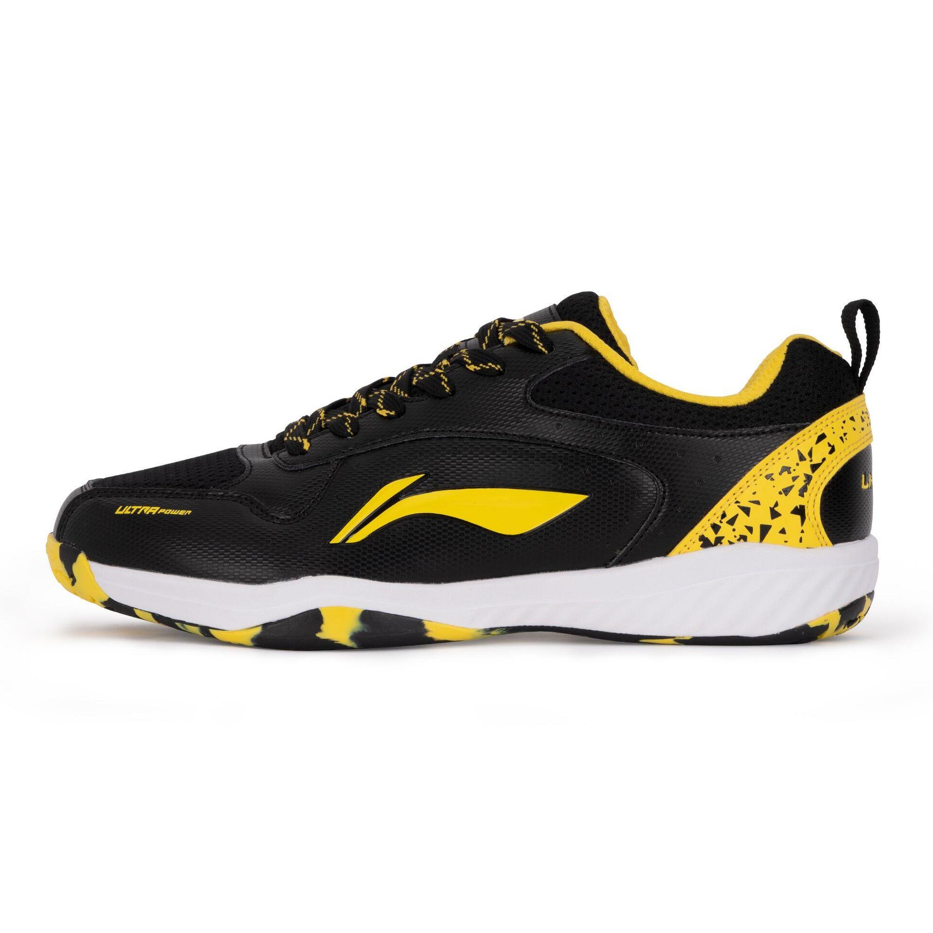 Ultra Power Non-Marking Unisex Badminton Shoes (Black/Yellow)