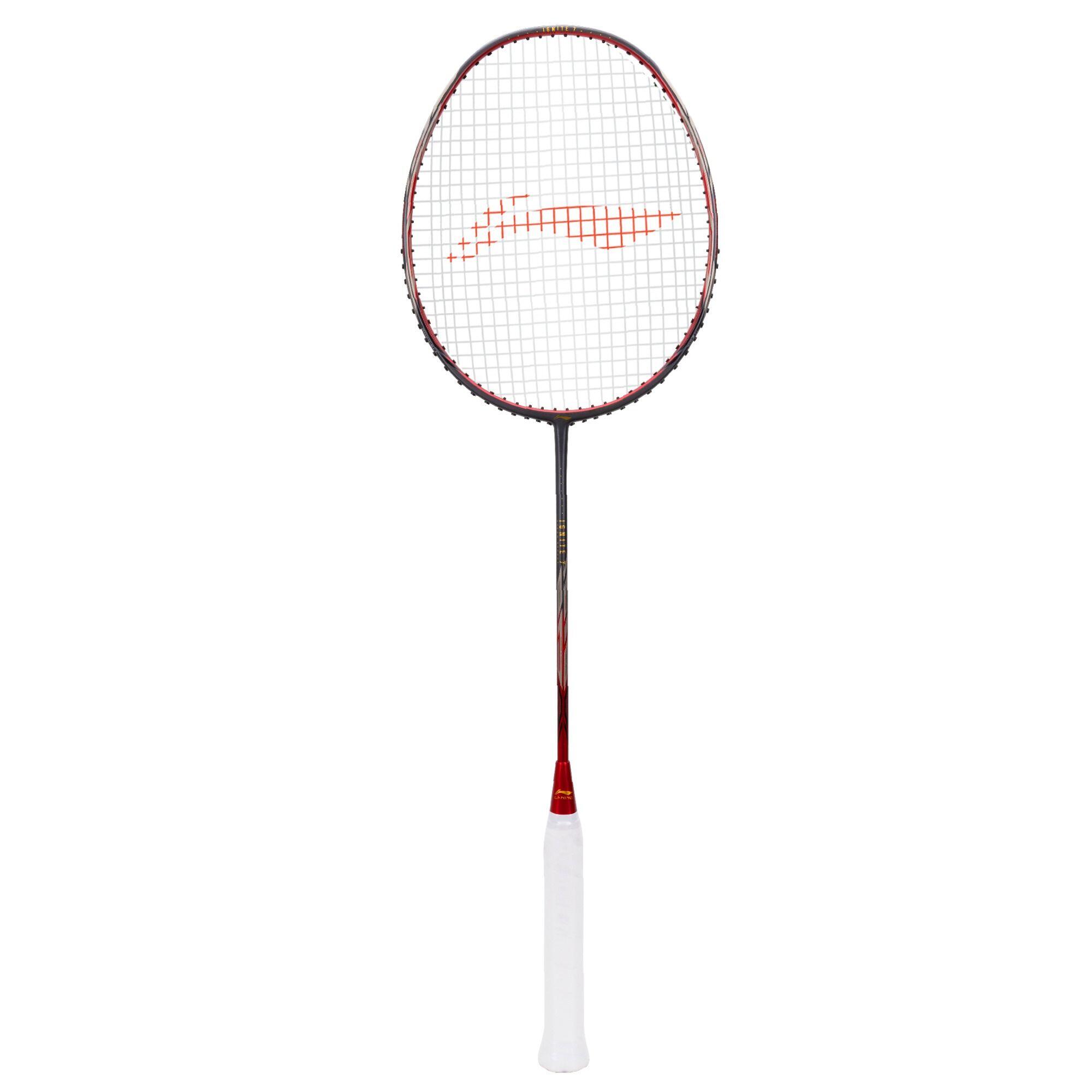 海外限定スパイク販売 IGNITE 7 Grey/Red) (dark Racket Badminton Unstrung ビリヤード