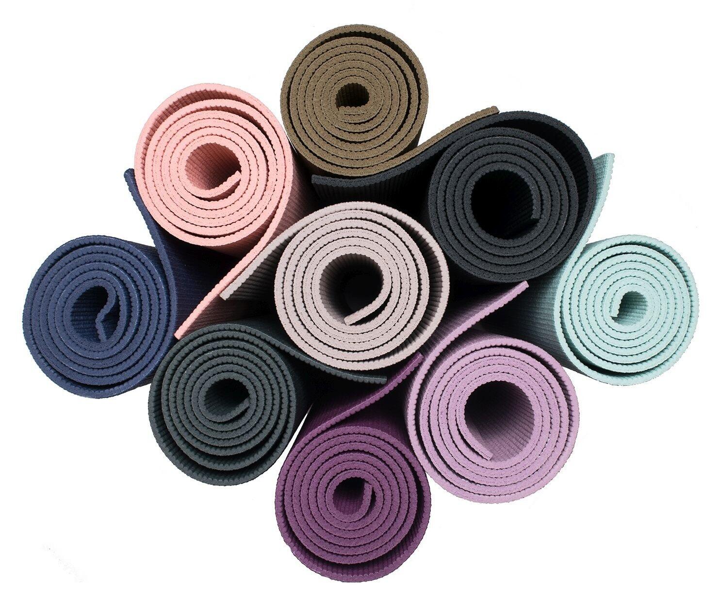 Lotus Yogamat sticky extra dik mandala zwart 3/5