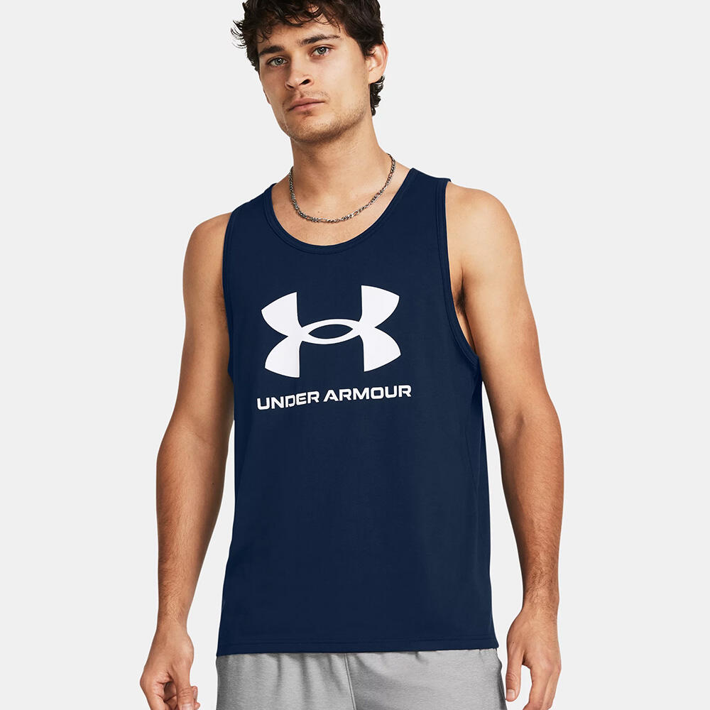 Débardeur Under Armour Homme Bleu marine UA Sportstyle Logo 3/6