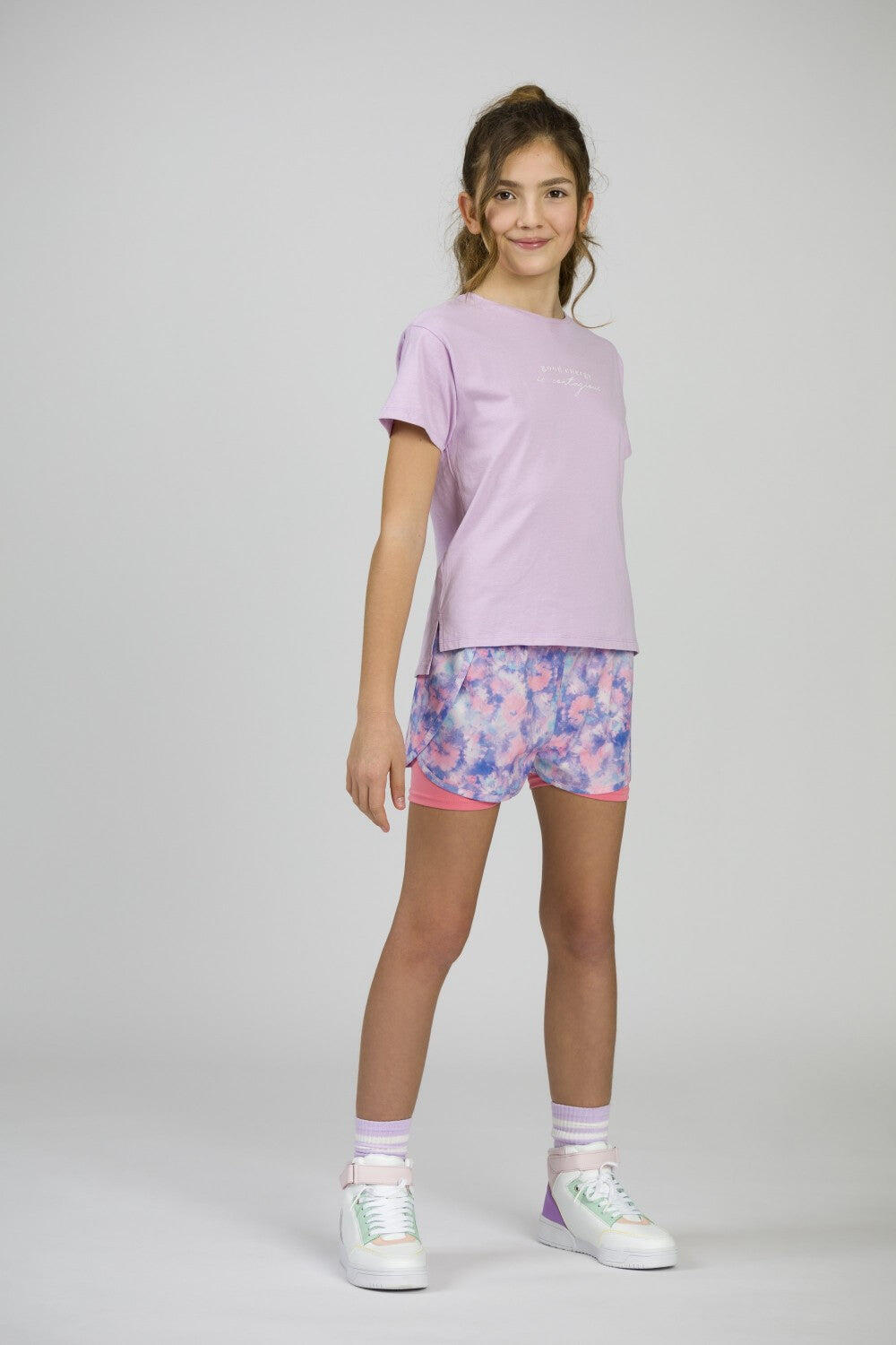 Camiseta roxa para 3/5