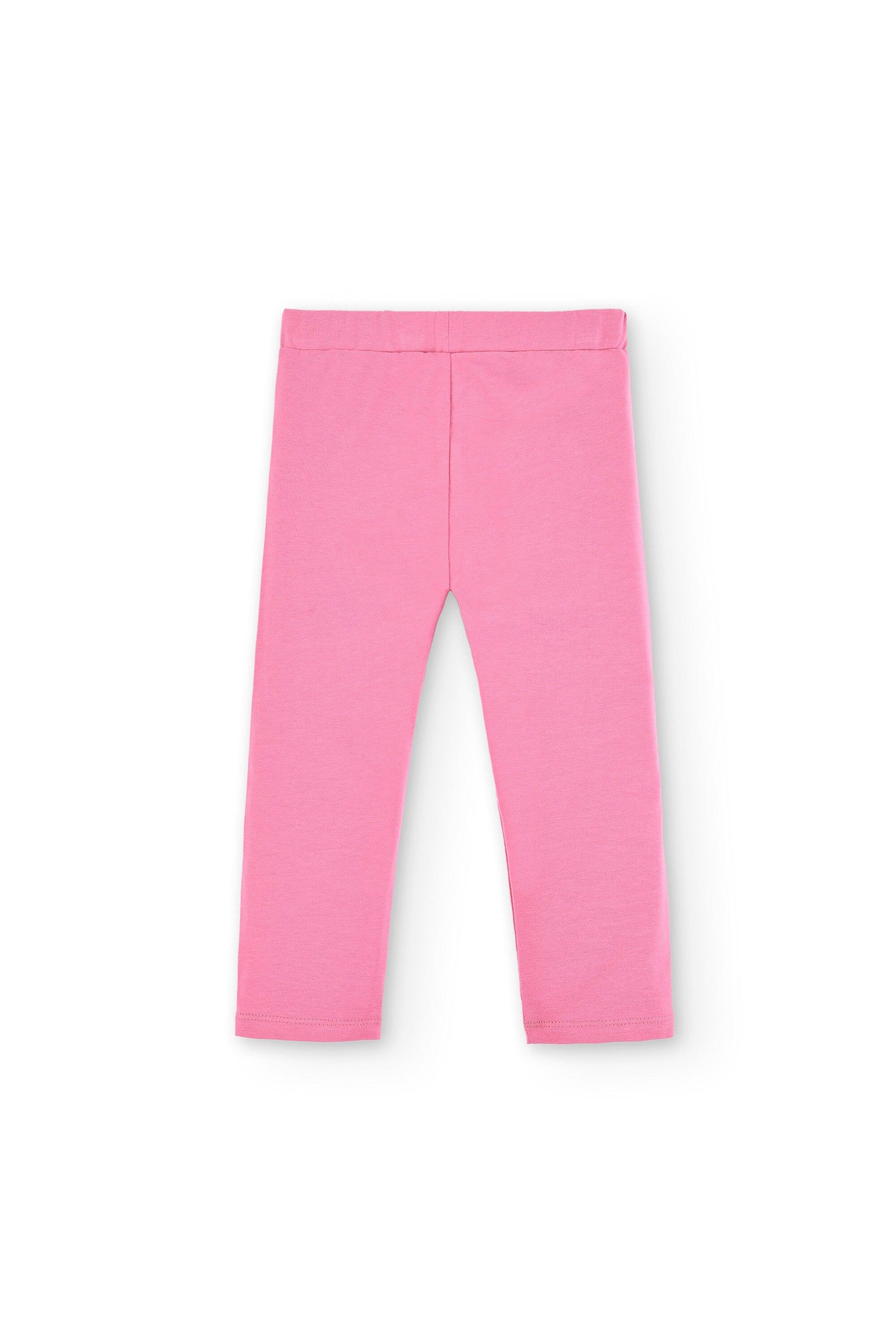 Leggings infantis fúcsia | Flexíveis e 3/4