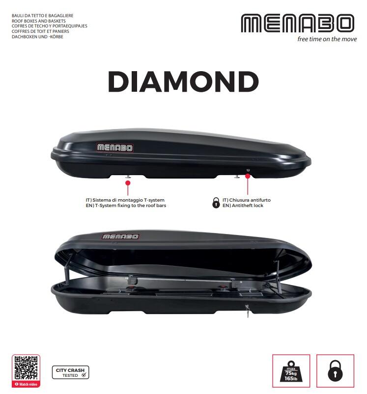 Baule da Tetto capacità 450 litri - DIAMOND 3/8
