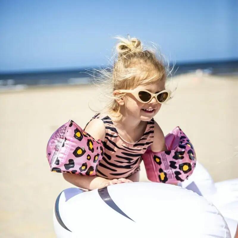 Swim Essentials Arm Bands - Rosé Gold - Safari Chic 6/7