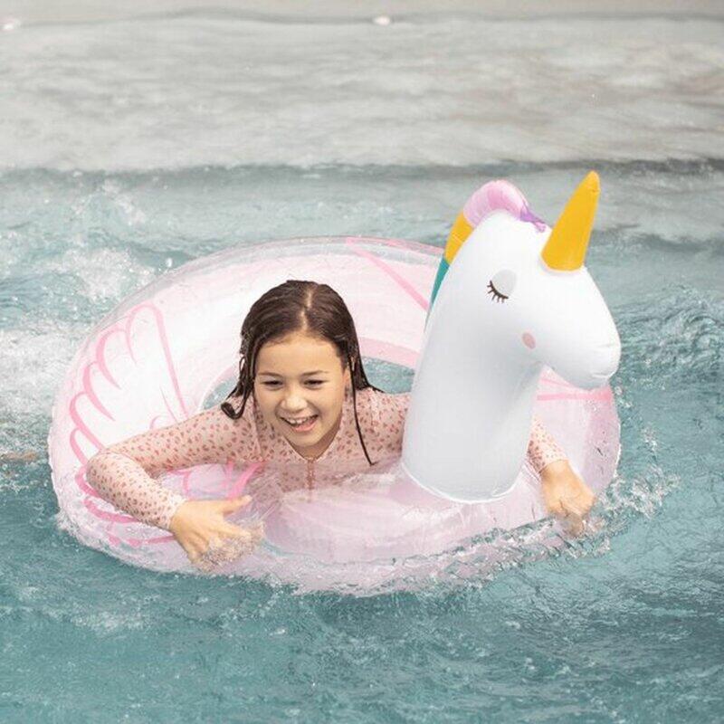 Bouée Licorne - Rose/Blanc - Dreamscape - Ø 95 cm 5/7