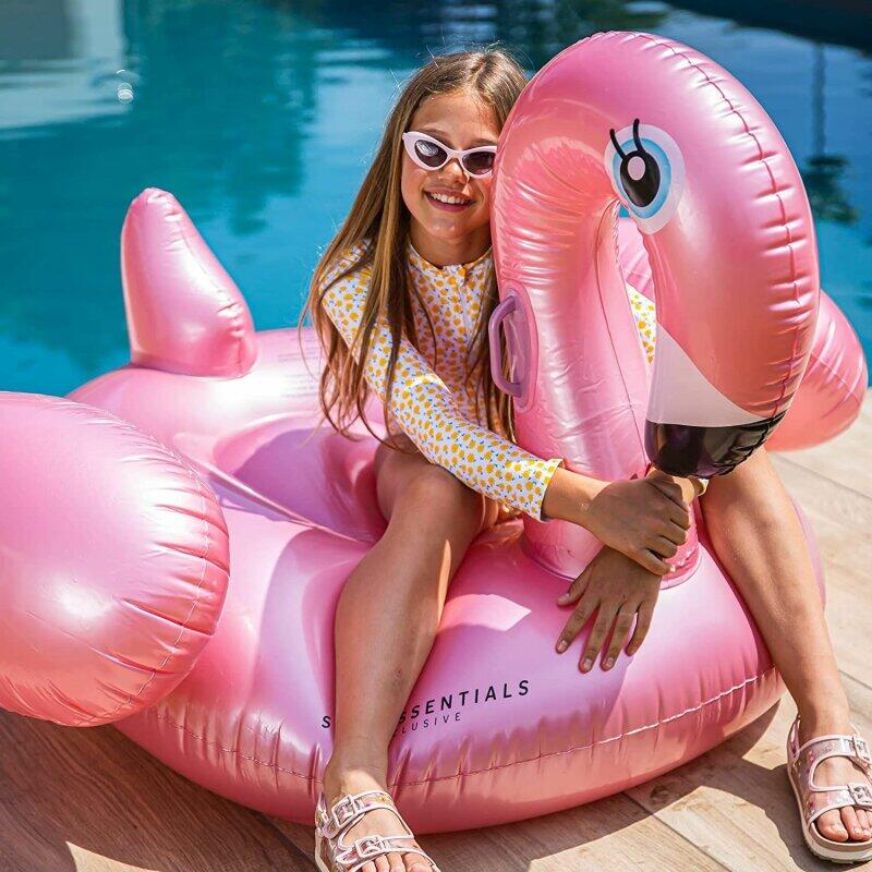 Swim Essentials Luxury Ride-on Pink Flamingo 142x 137 x 97 cm