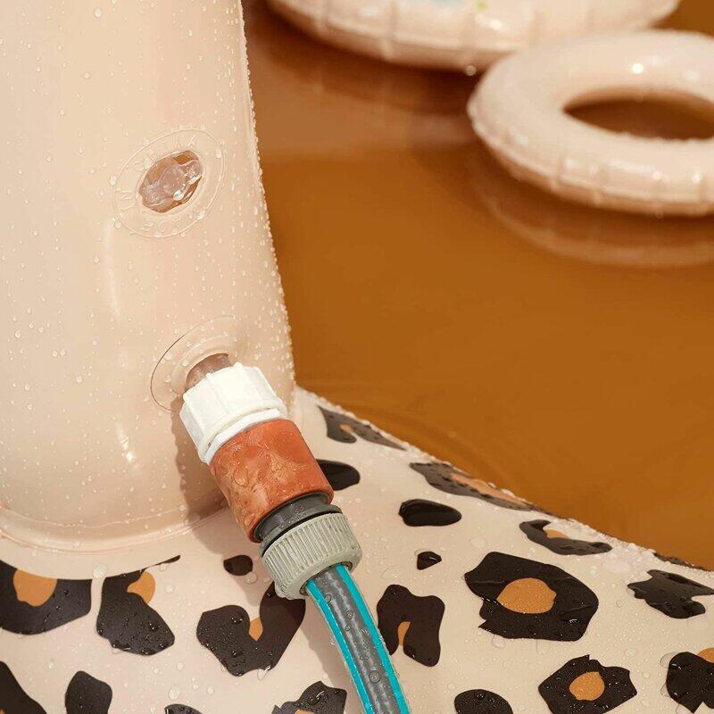 Swim Essentials Abenteuer Pool Leopard Beige 203 x 173 x 89 cm 6/7