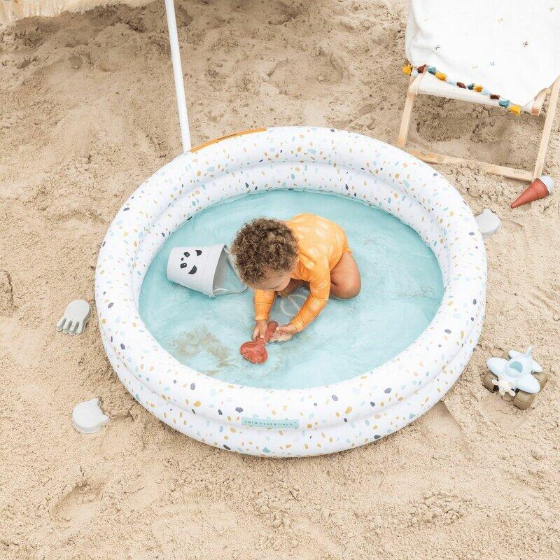 Swim Essentials Swimming Pool 100 cm Terrazzo Weiß 100 x 17 cm 4/7