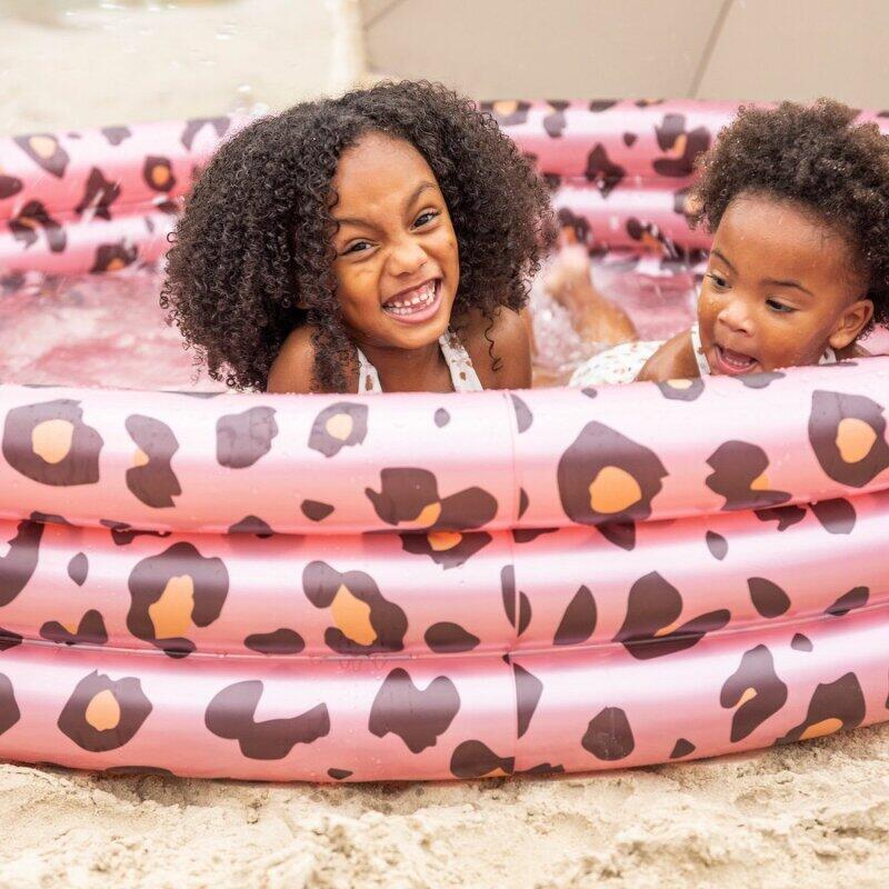 Piscina per Bambini Oro Rosa Leopardato Ø 150 cm 6/7
