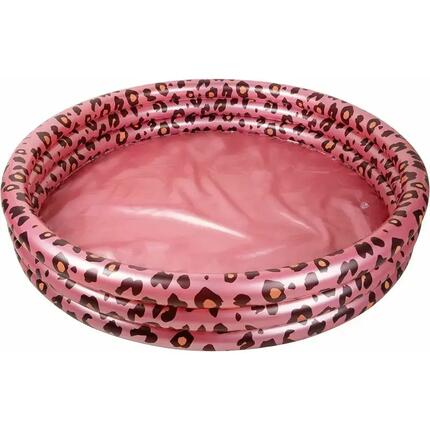 Piscine pour enfants gonflable or rose imprimé léopard diamètre 150 cm