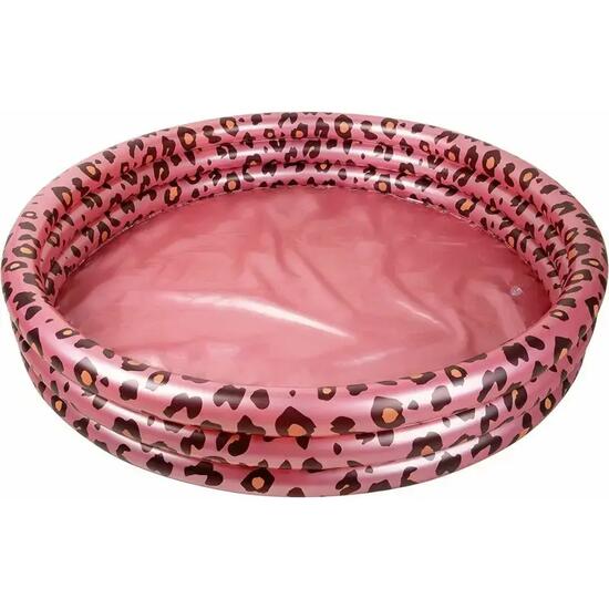 Piscine pour enfants gonflable or rose imprimé léopard diamètre 150 cm