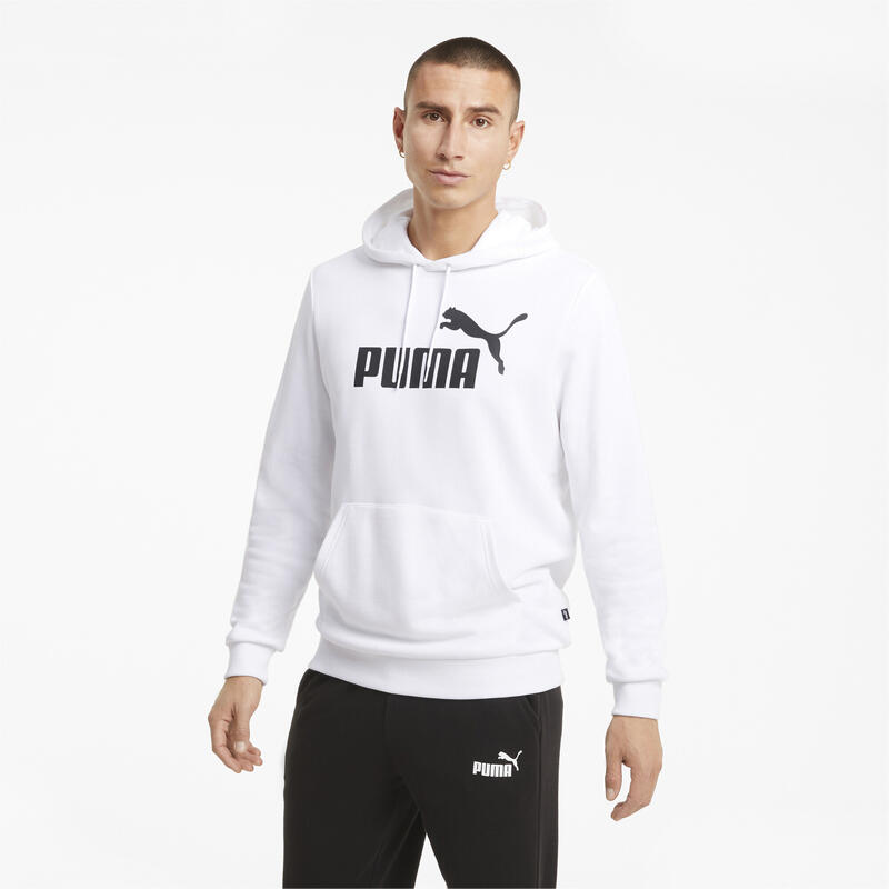 Hoodie à gros logo Essentials Homme PUMA White