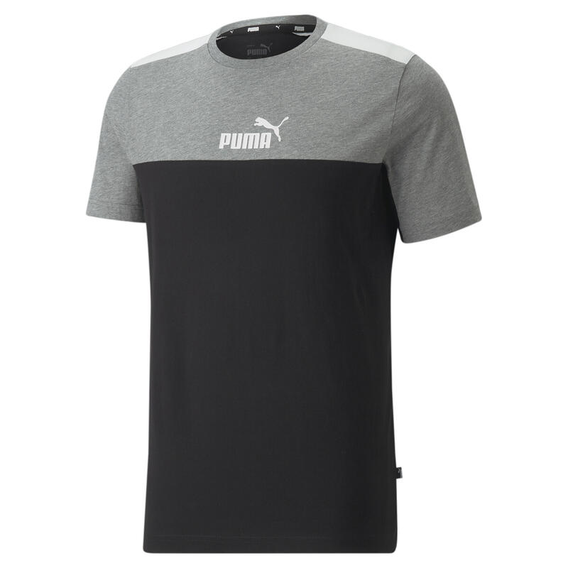 Camiseta Hombre Essentials+ Block PUMA Black