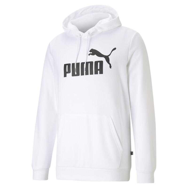 Essentials Big Logo Hoodie Bărbați PUMA White