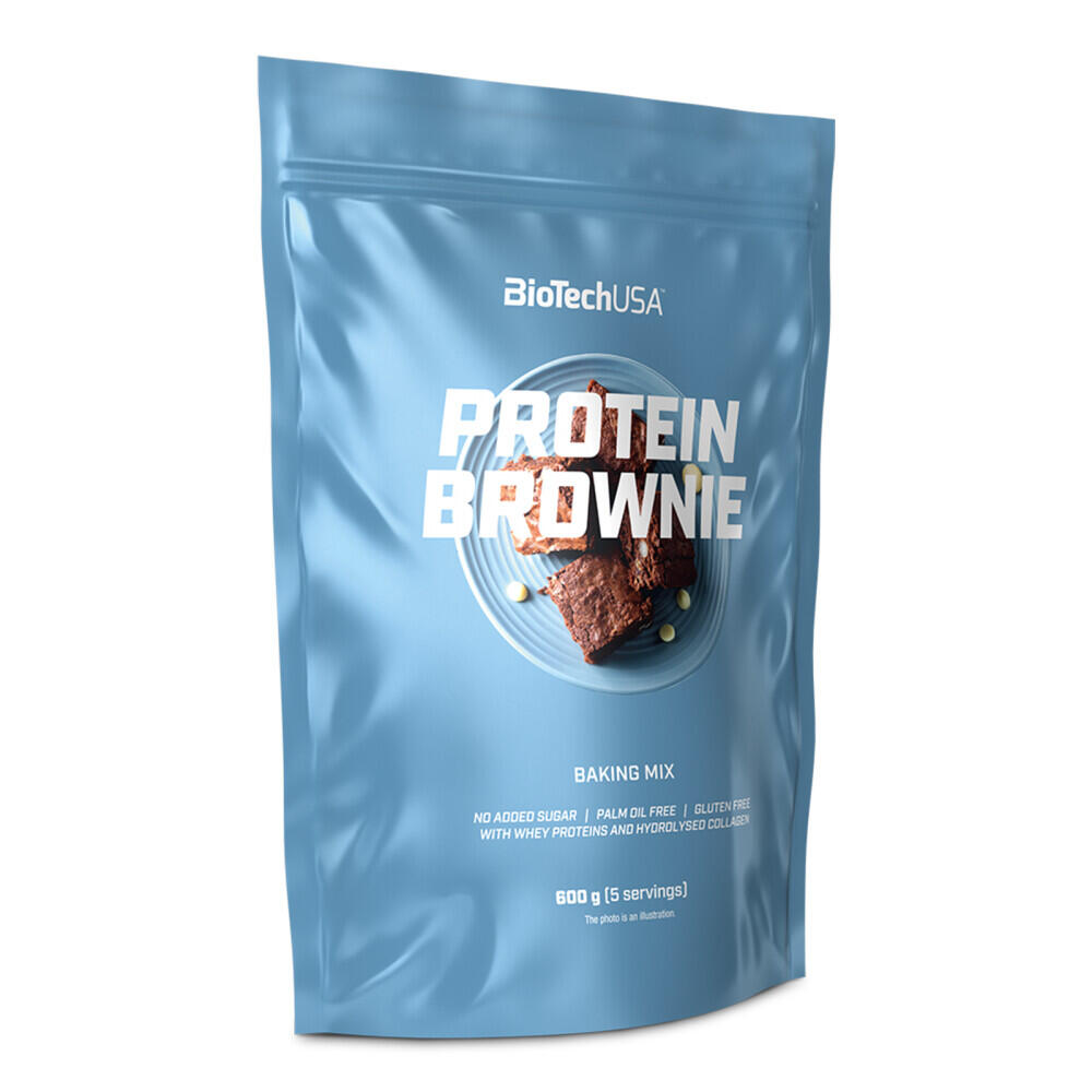 Biotechusa - Préparation Protéinée - Protein Brownie - Brownie 600g - Dessert Protéiné - 600 G - Decathlon