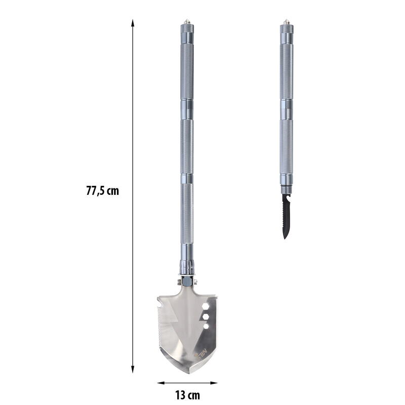 Lopata multifunctionala, Nils Camp, Inox, 77.5x13 cm, Argintiu