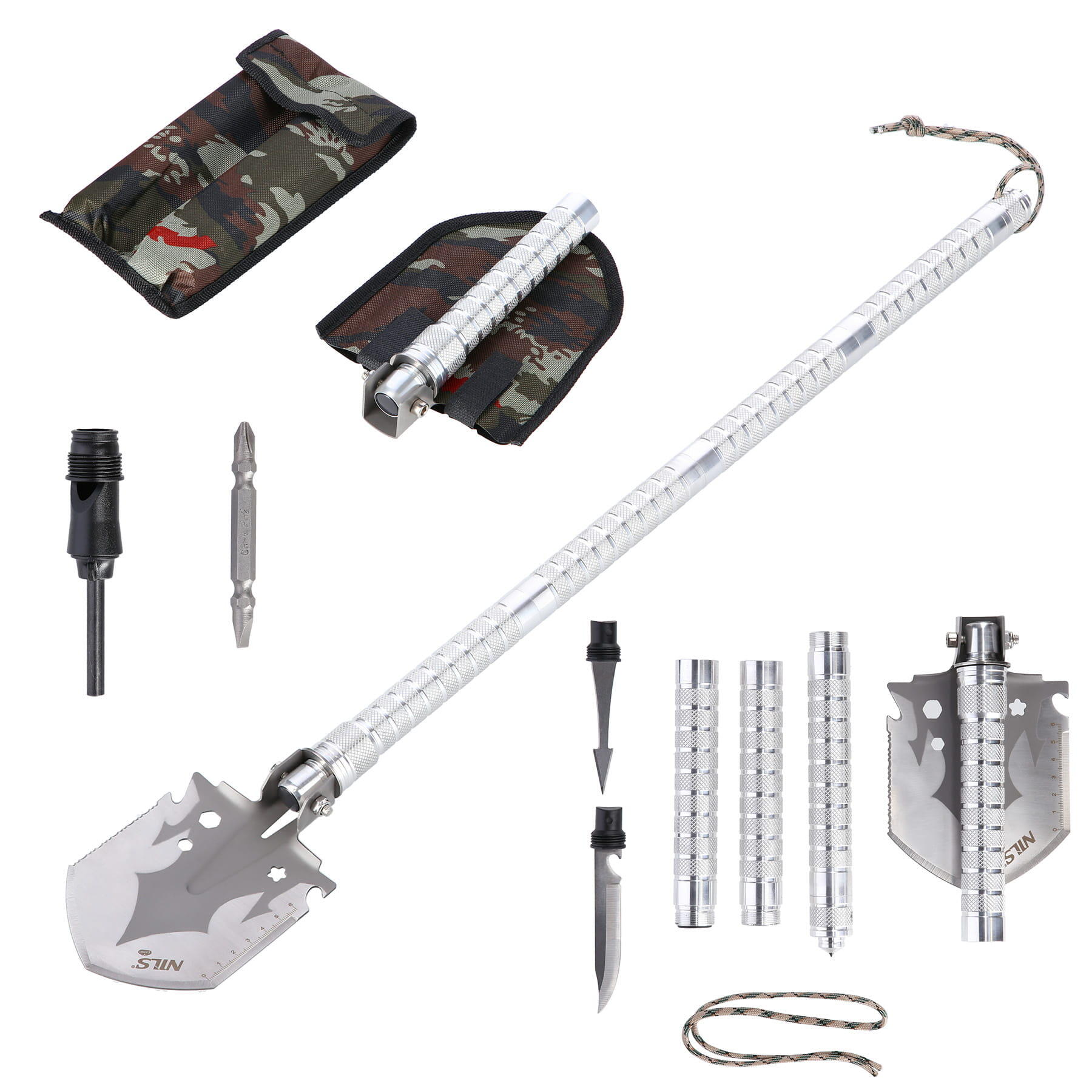 Nils Camp - Pelle Multifonctionnelle Ultra Légère Nils Camp Nc1752 - Kit De Survie - Taille Unique - Decathlon