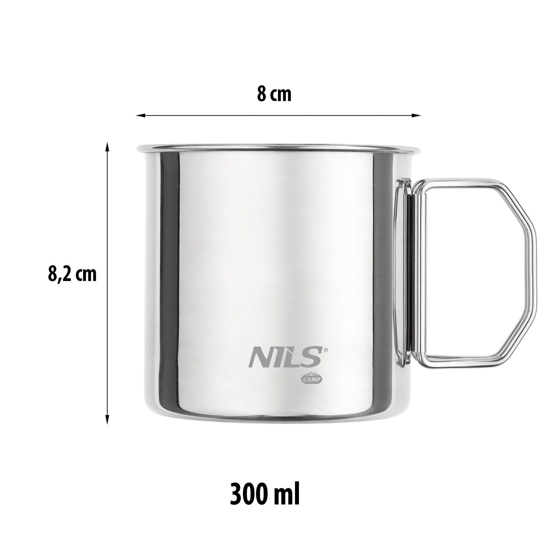 Kempingová sada 4 hrnků NILS Camp NC1762 6/7
