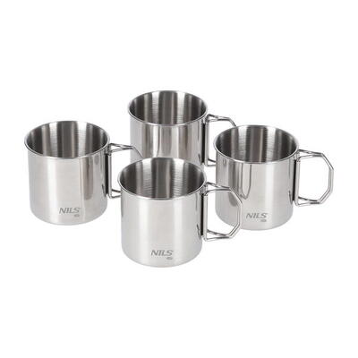 Edelstahlbecher 4er Set. Nils Camp NC1762