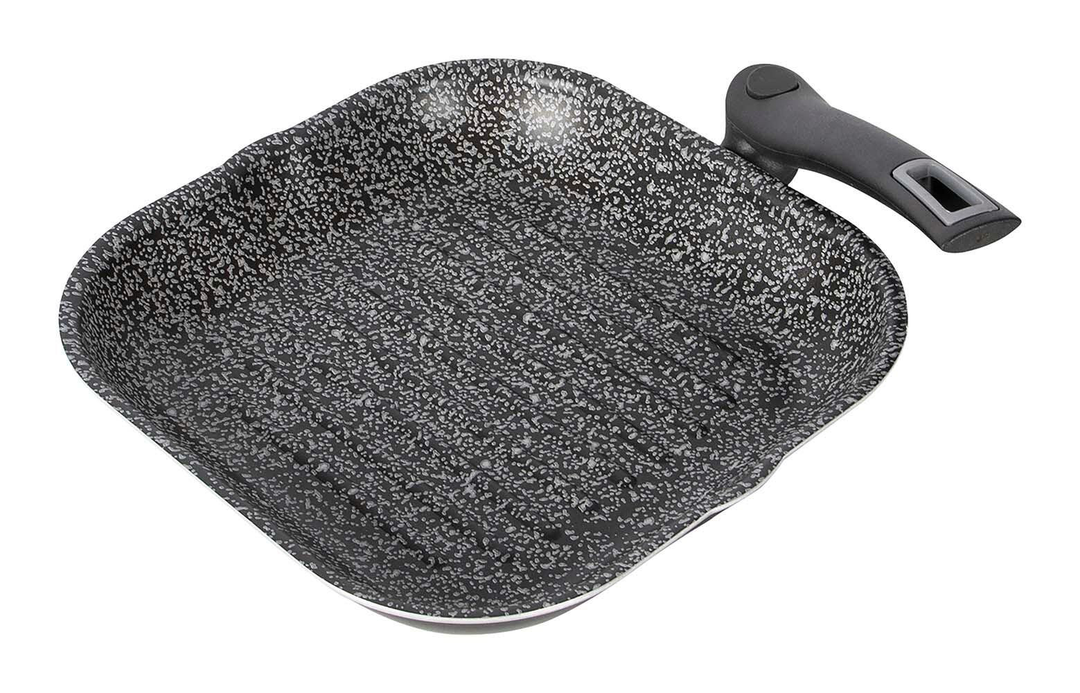 Bo-Camp - Grillpan - Turn - Vierkant - Wegklapbare pannengreep 3/4