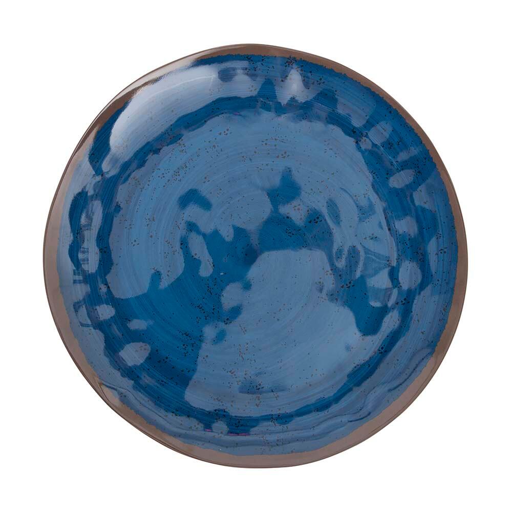 Assiette plate - Halo - Mélamine - 4 Pièces - Bleu 3/3