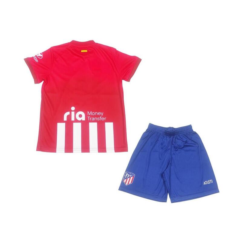 Conjunto Niños Atlético Madrid 1ª Equipación Réplica Oficial Sin Dorsal 23/24