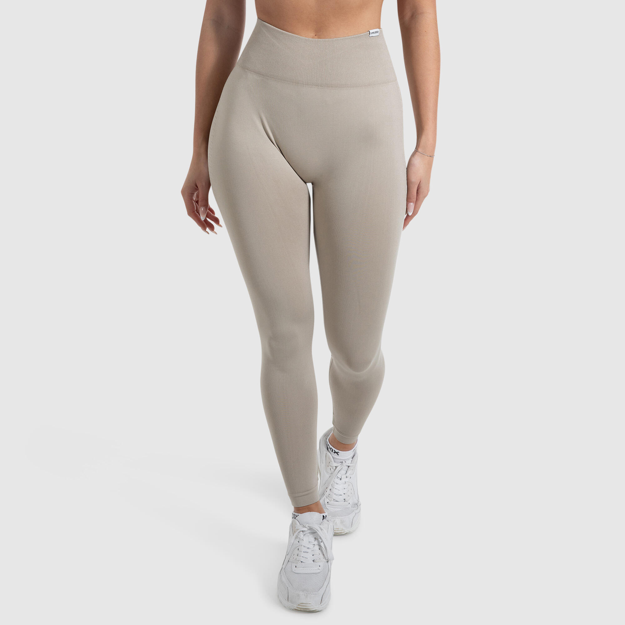 SMILODOX Damen Leggings Amaze Scrunch Pro Khaki