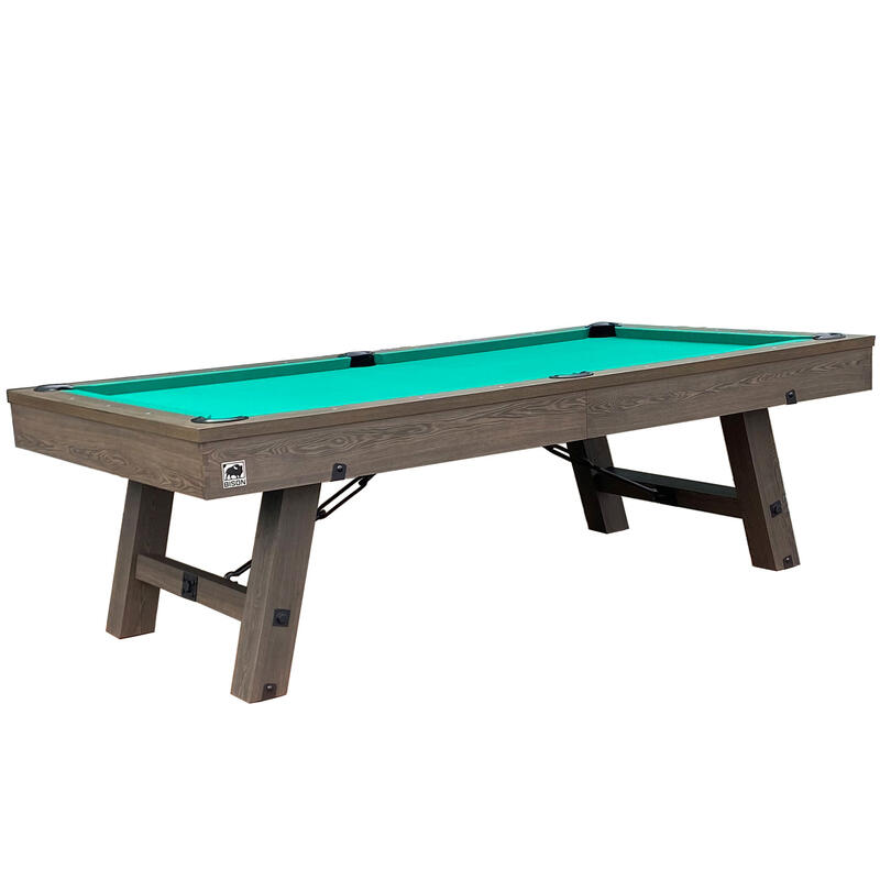 Bison Billardtisch Rocky Mountain 7 ft und 8 ft, Englisch Billard Grün, 8 ft