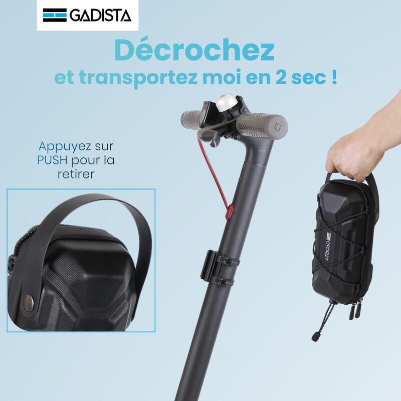 Sacoche Trottinette Electrique étanche 2L, Fixation innovante. Accessoires Trott