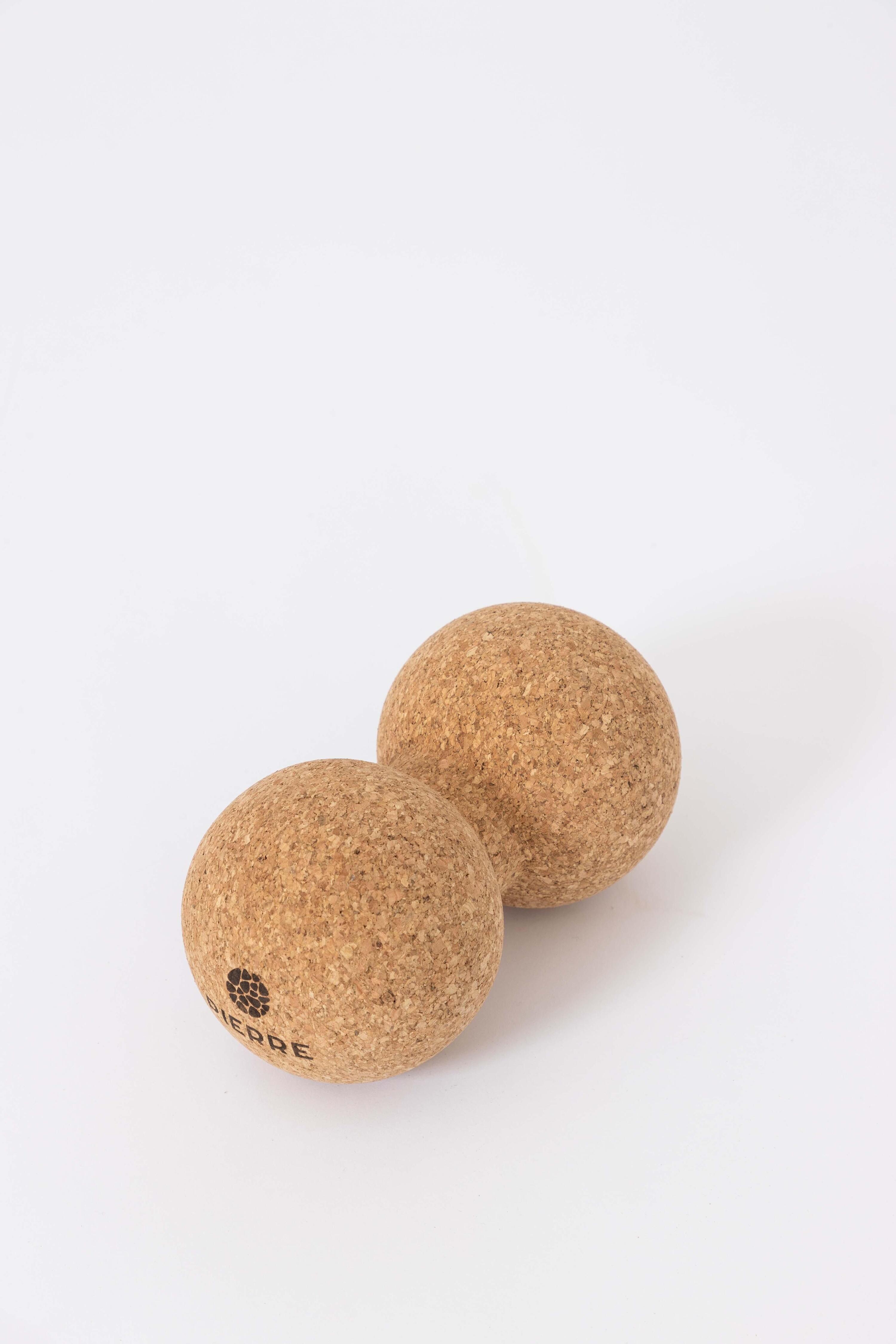 Peanut Ball XL - Palla per massaggi Duo - Sughero naturale - Diametro 10cm 3/3