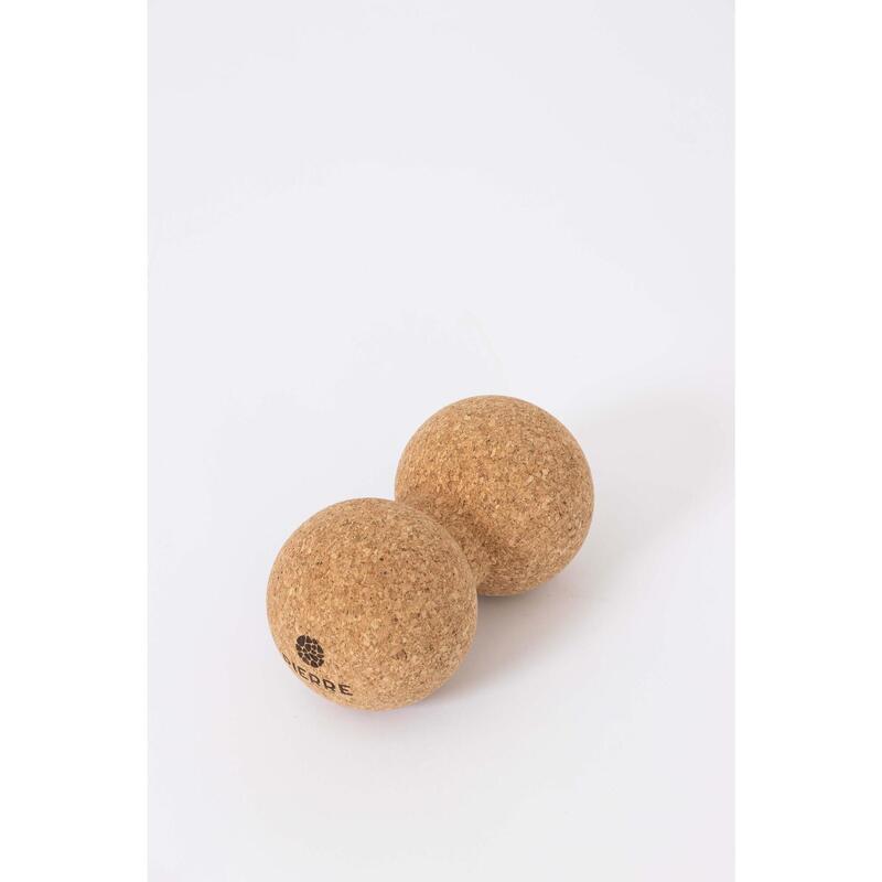 Peanut Ball XL - Boule de Massage Duo - Liège naturel - 10cm de diamètre