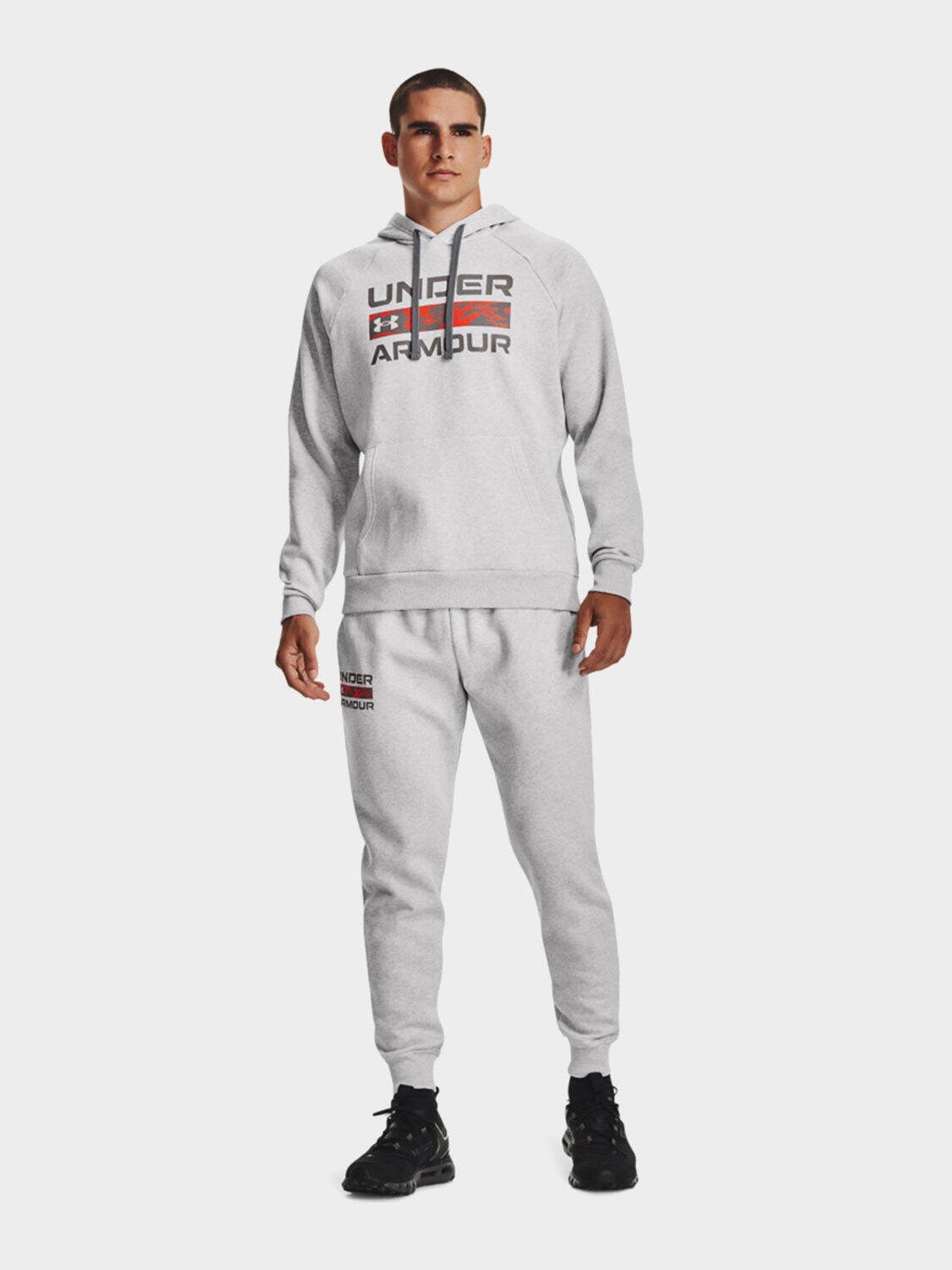 Bluza fitness męska UNDER ARMOUR RIVAL FLEECE z kapturem 4/7