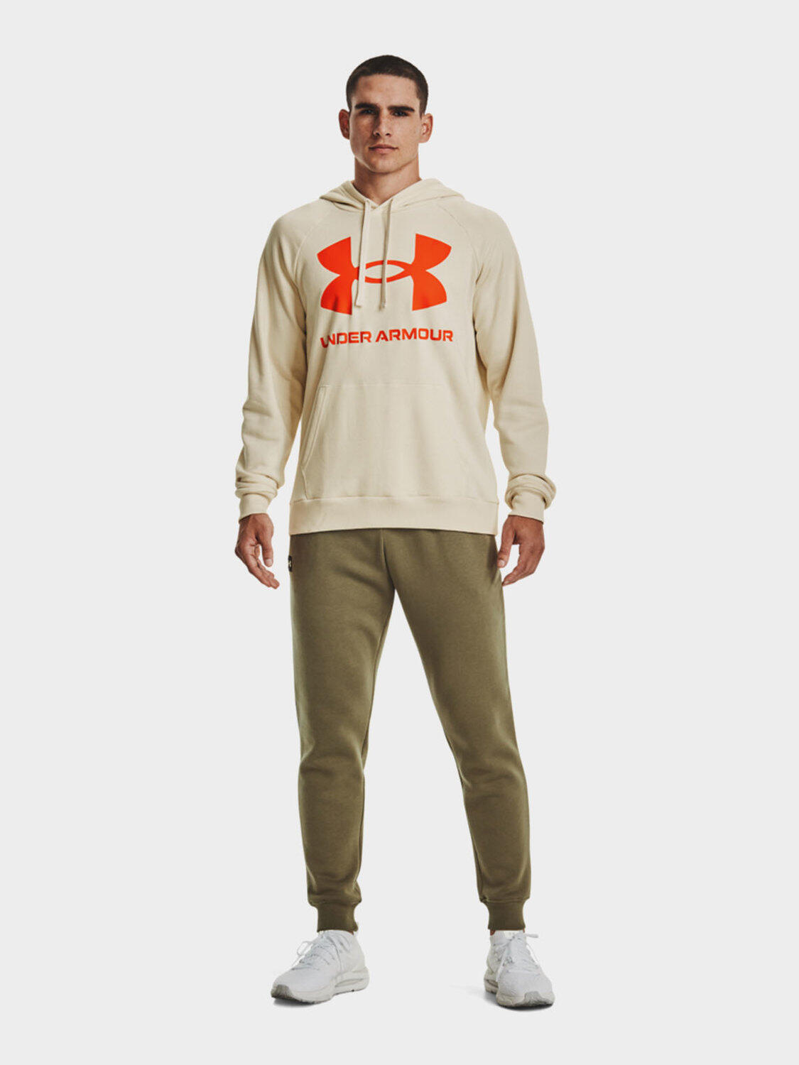 Bluza fitness męska UNDER ARMOUR Rival Fleece z kapturem 4/7