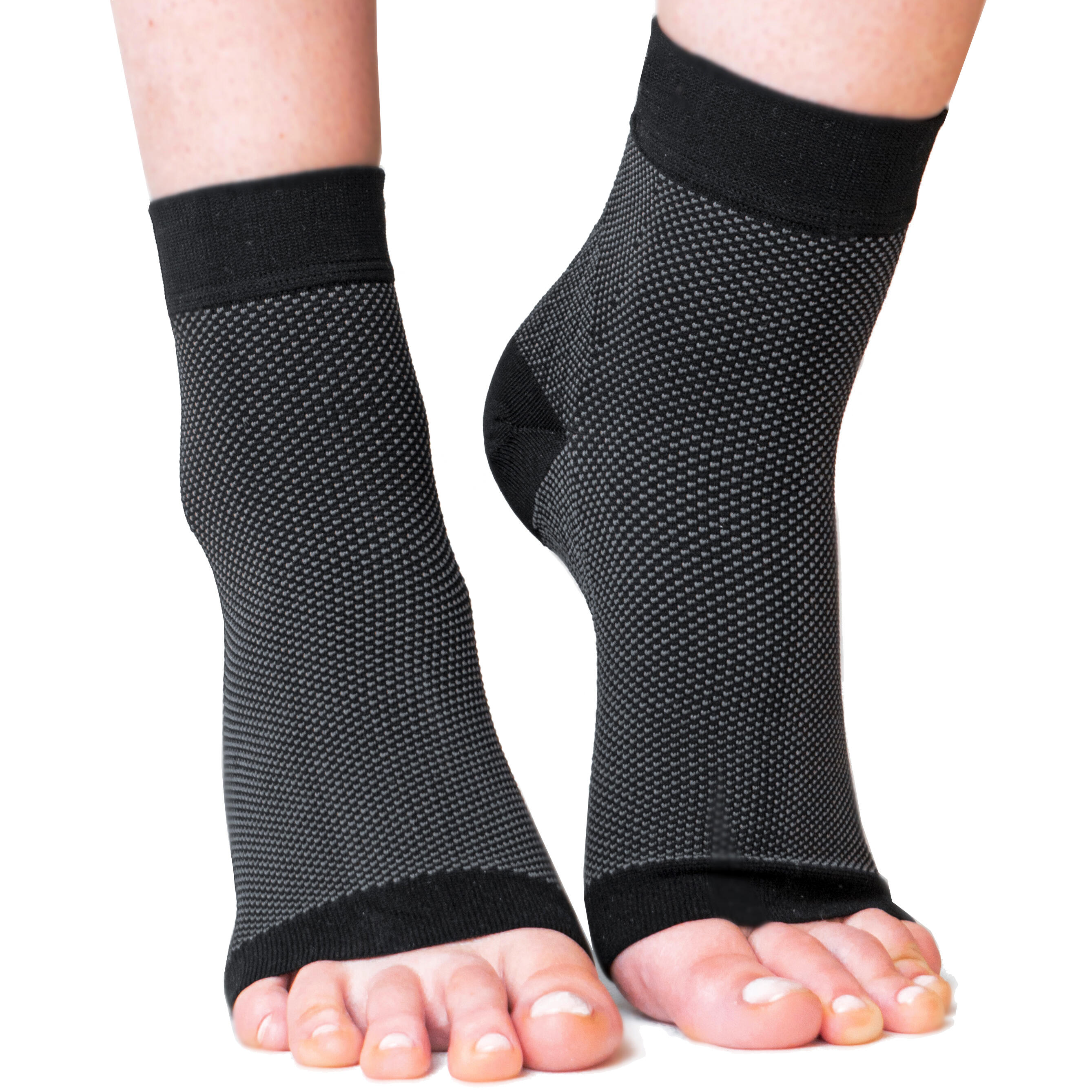 Ankle Foot Support Compression Brace, Plantar Fasciitis Socks (2 Pairs) 2/6