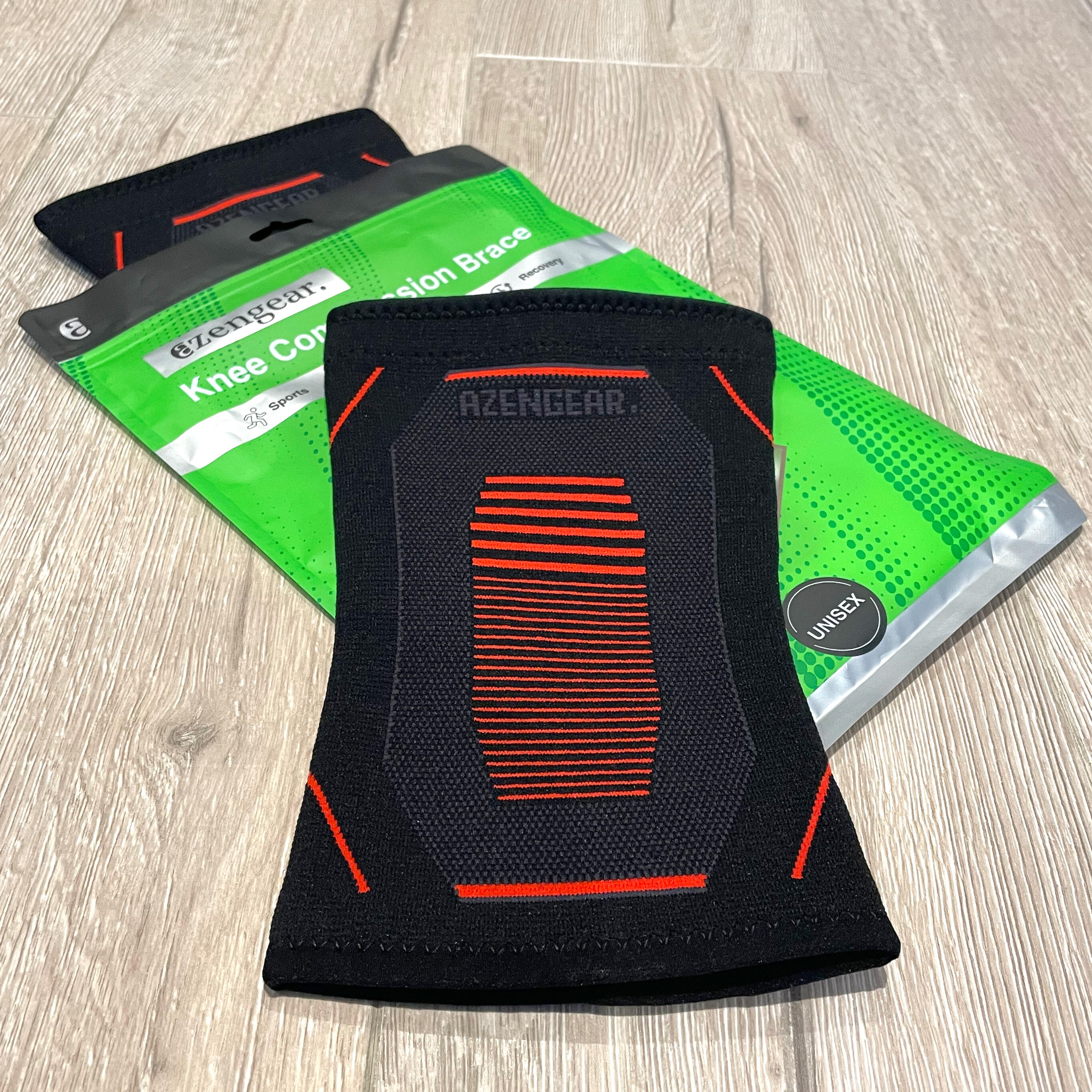 Rodillera deportiva de compresión (x2) para el dolor articular 6/8