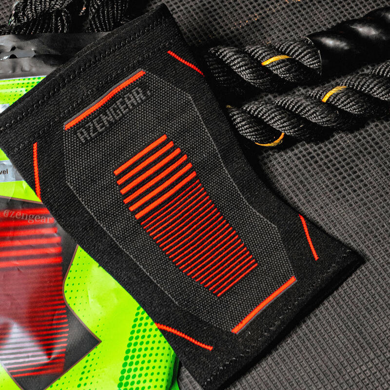 Genouillère Sport de Compression (x2) Genou pour Douleurs Articulaires (M)