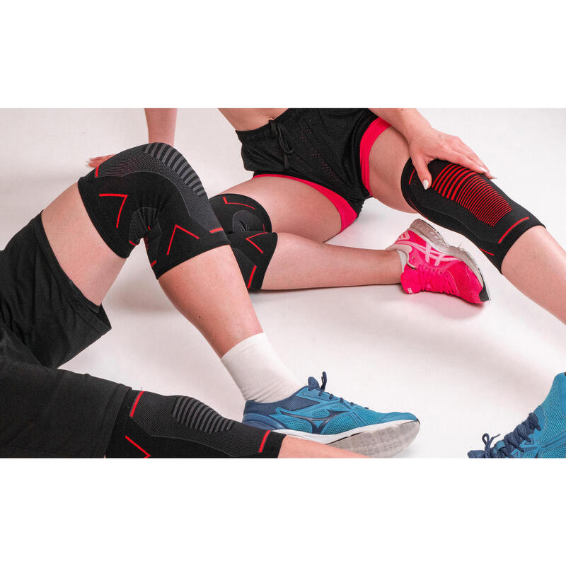 Genouillère Sport de Compression (x2) Genou pour Douleurs Articulaires (M)