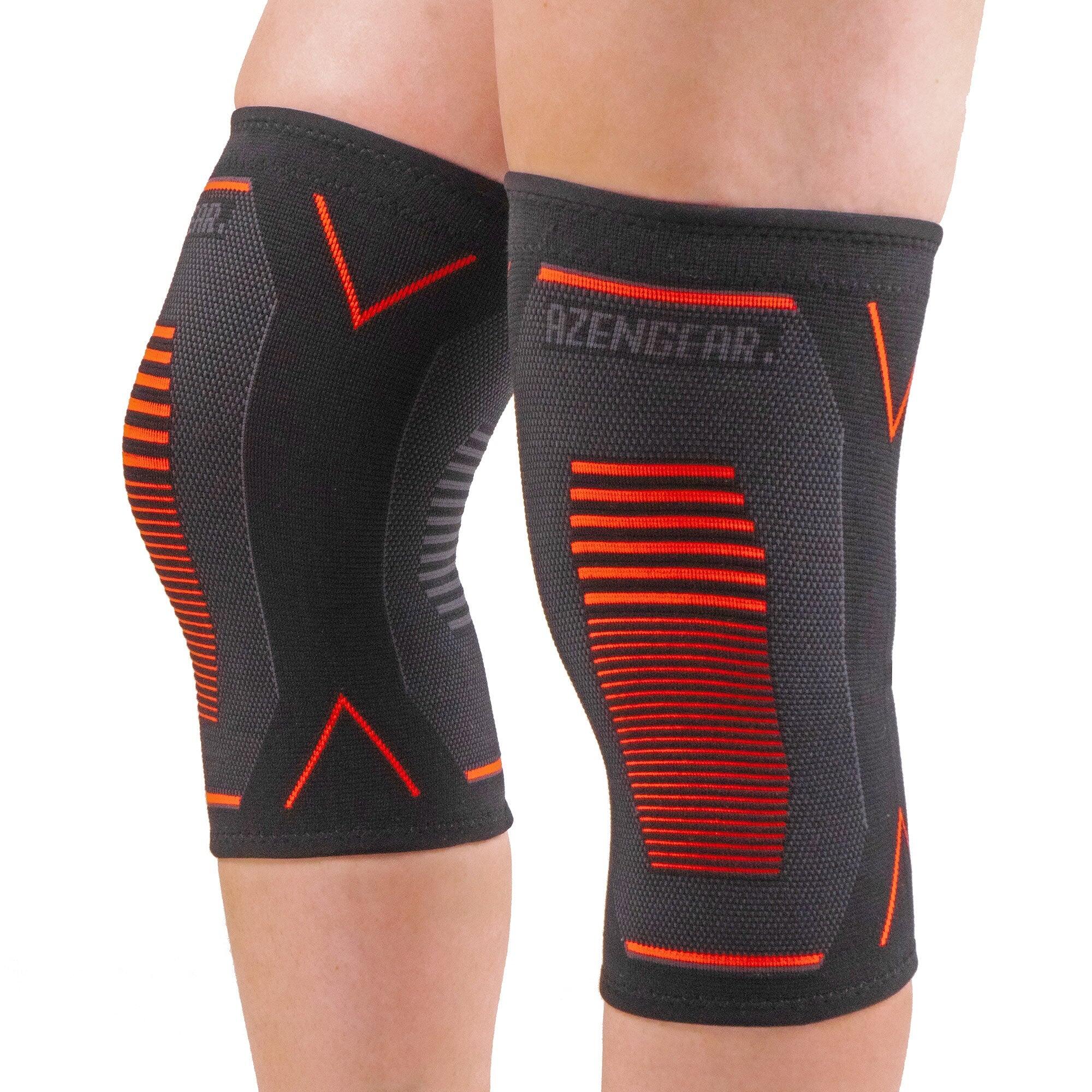 Rodillera deportiva de compresión (x2) para el dolor articular 1/8