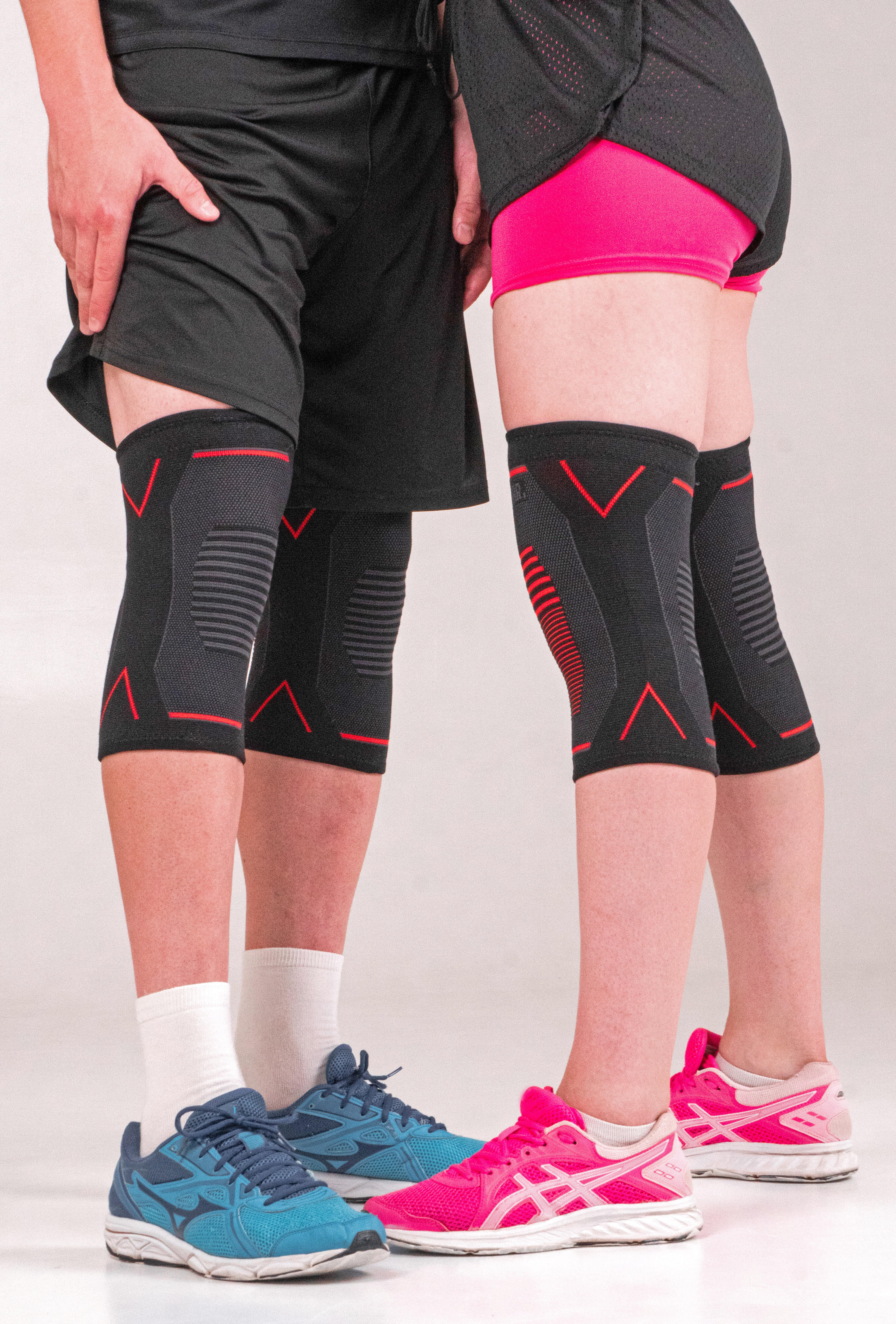 Rodillera deportiva de compresión (x2) para el dolor articular 3/8