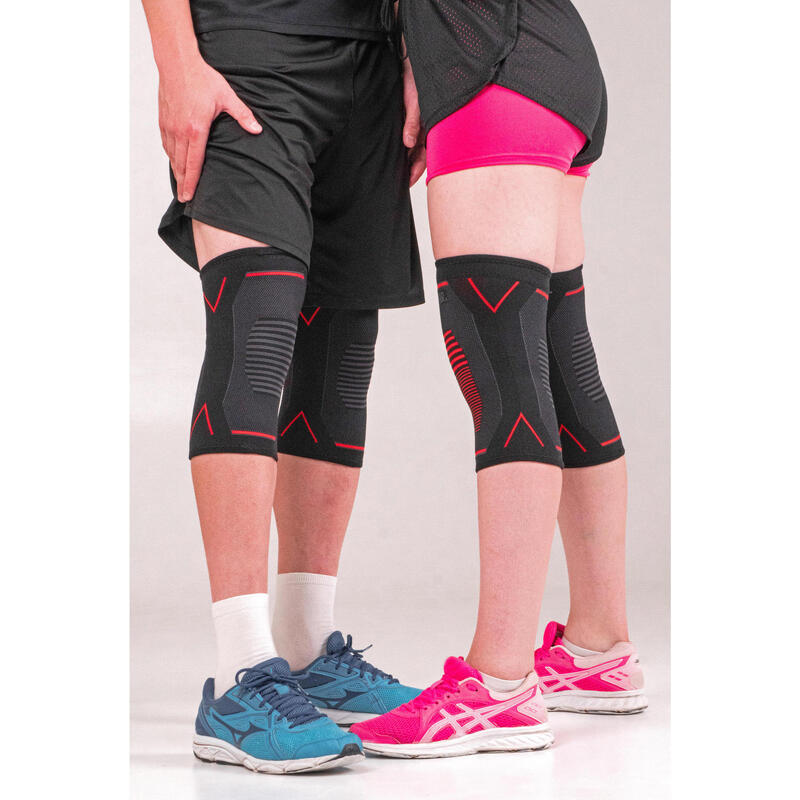 Genouillère Sport de Compression (x2) Genou pour Douleurs Articulaires (M)