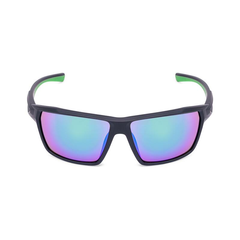 Occhiale da sole sportivo uomo EXPLORE nero verde lenti UV 400