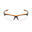 Occhiale da sole sportivo unisex HORIZON nero arancio lenti FOTOCROMATICHE