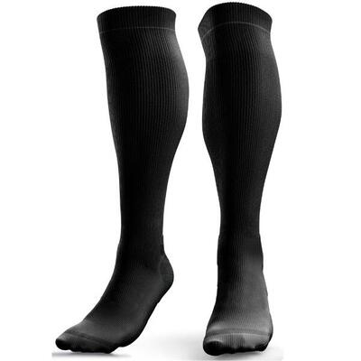 Compressiekousen voor dames en heren (20-30 mmhg klasse 2) (zwart. l-xl)