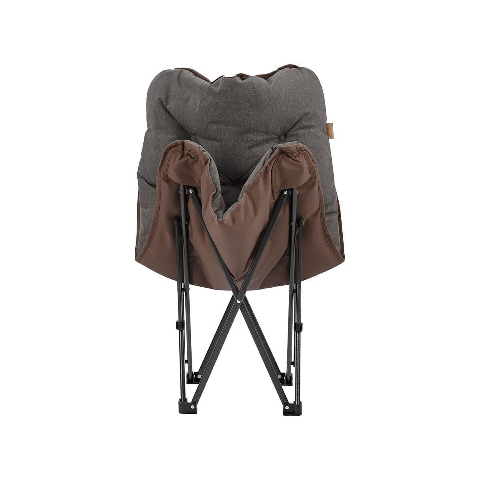 Chaise De Camping Pliante Rembourrée Avec Sac - Aluminium Léger - Capacité 150 Kg - Poches Latérales