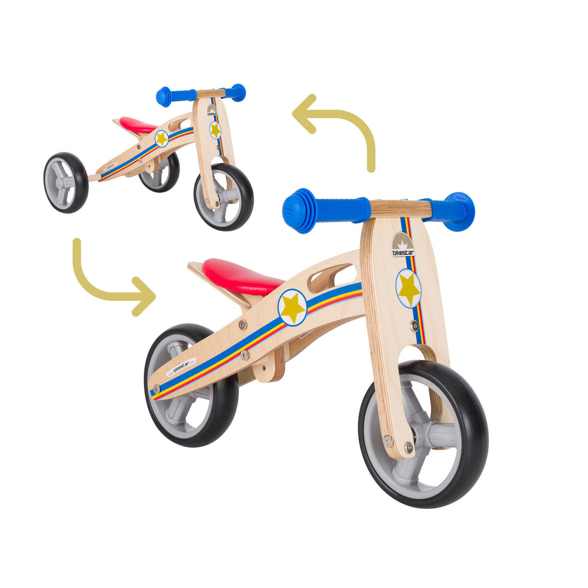 Bikestar - Draisienne 7 Pouces Enfant 18 Mois 2-en-1 - Vélo Enfant - Bleu - Decathlon