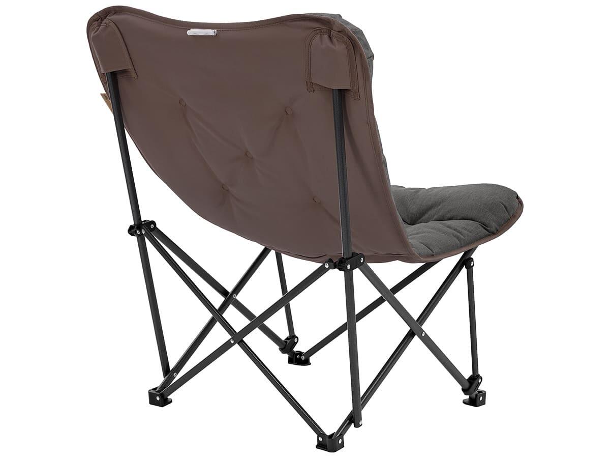 Chaise Camping Pliable Tectake – Rembourrée, Noire, Avec Sac De Transport