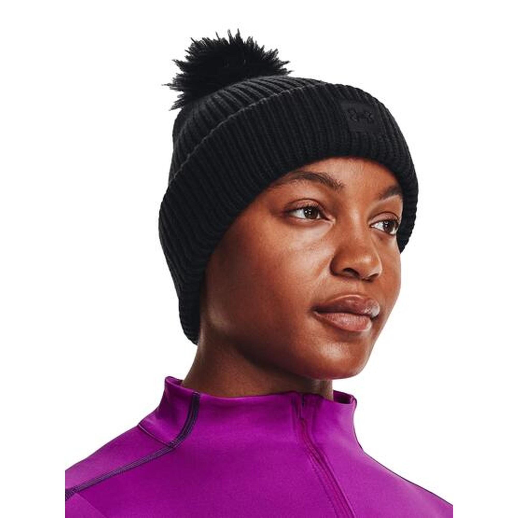 Bonnet d'hiver Under Armour pour femmes Halftime Ribbed Pom