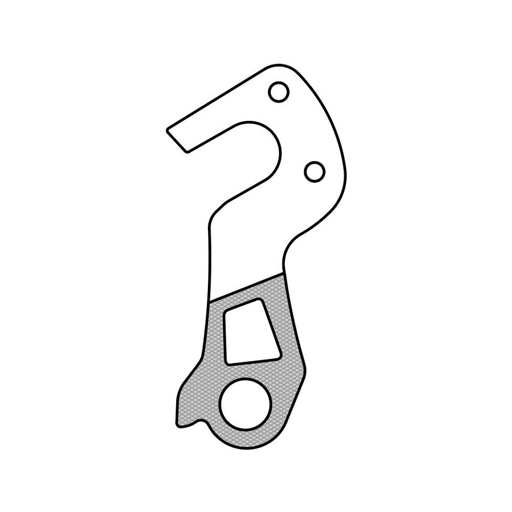 Patte derailleur alu  adaptable    cadre cube (gh - 257) 4/6
