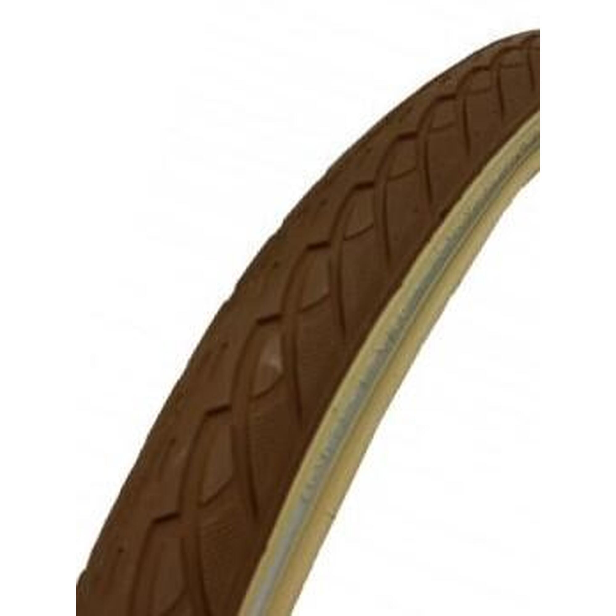 Deli tire pneu extérieur 28x1,75 47-622 marron/crème brise-reflet